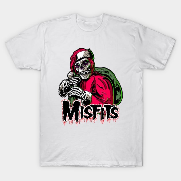 Misfits Santa T-Shirt by BeeFest